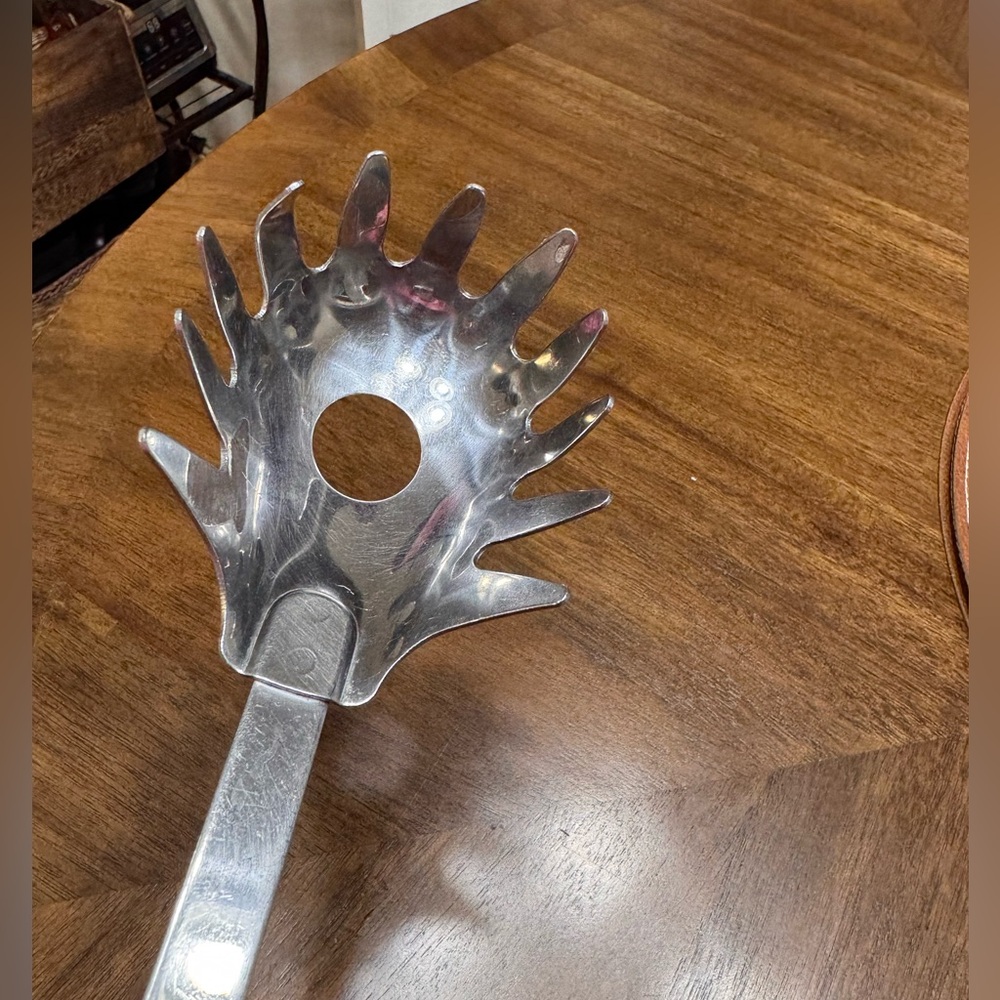 Vintage Stainless ROSTFREI INOX SPAGHETTI CLAW SCOOP 12" - Picture 4 of 8
